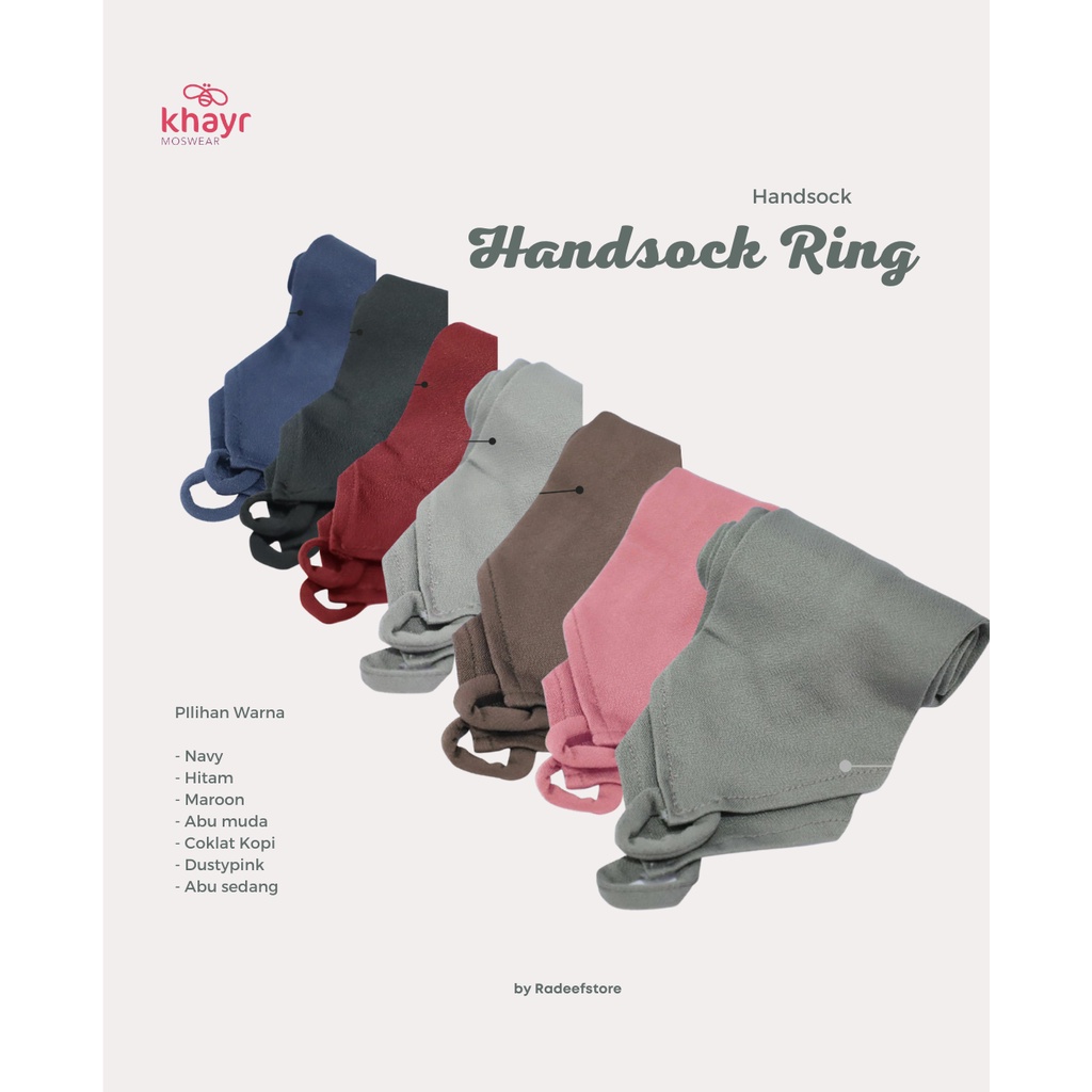 Handsock Ring Manset Cincin Khayr Moswear