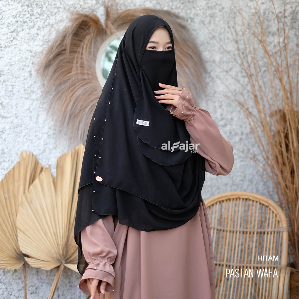 Jilbab Pasmina Instan Ceruty Babydoll Wafa by Alfajar Free Cadar