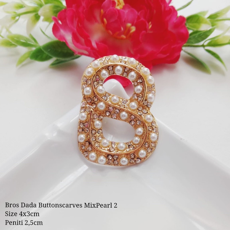 BROS BUTTONSCARVES KW / BROS B (PART 4)-MixPearl gold