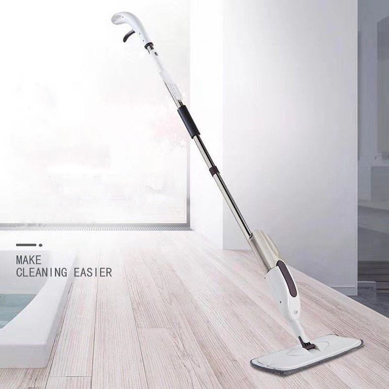 Alat Kain Pel Penyemprot Air Water Spray Sweeper Floor Flat Mop - A88 - White