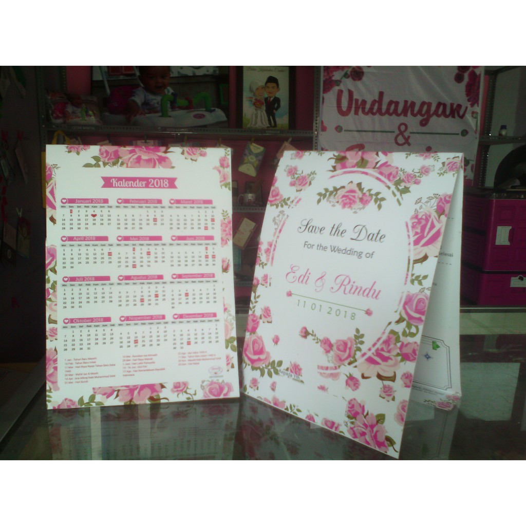 Undangan Kalender Custom