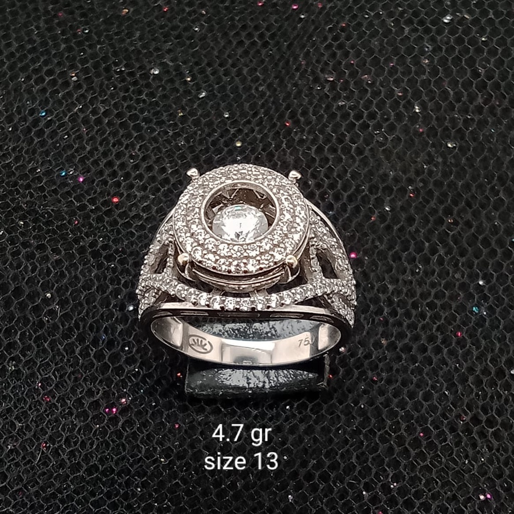 Cincin Emas 17K - 4.7 gr Kadar 750 - 7