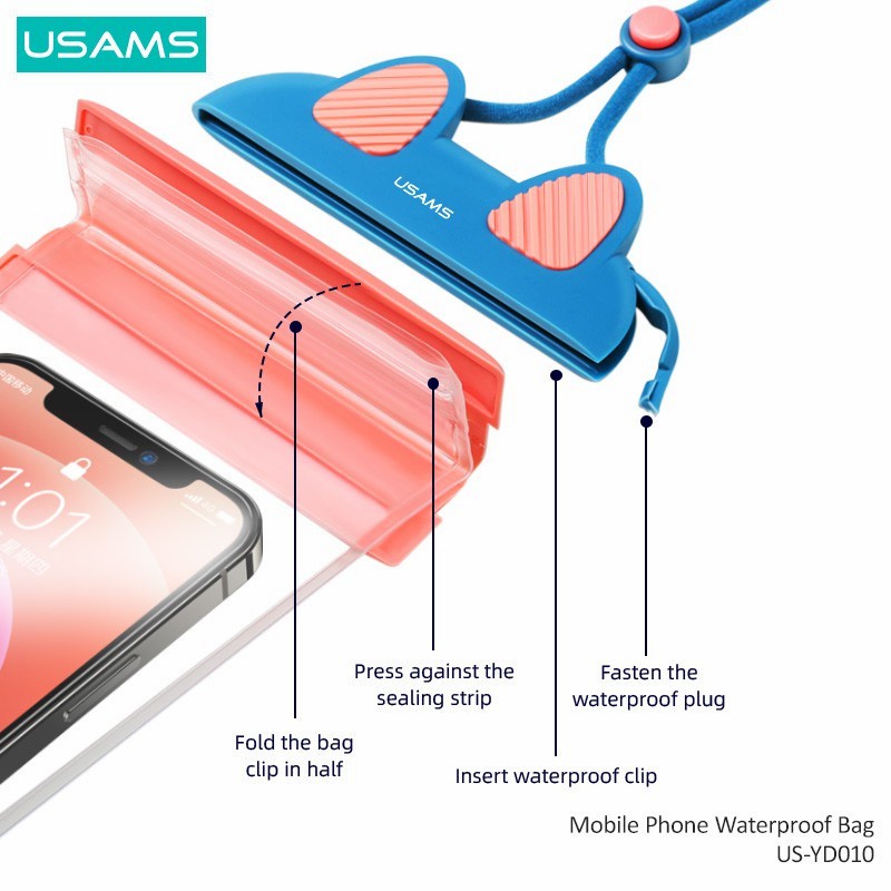 Usams Waterproof Bag For Phone / Waterproof Case HP iPhone &amp; Android