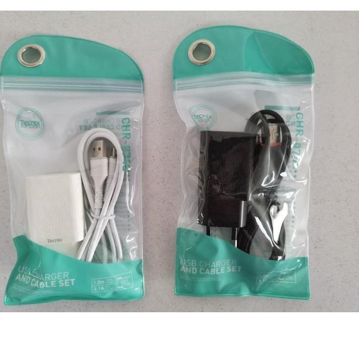 [❤️laku✔️] Charger Tecnix CHR-074S Fast Charge With Micro Cable 2.1A Original Tecnix