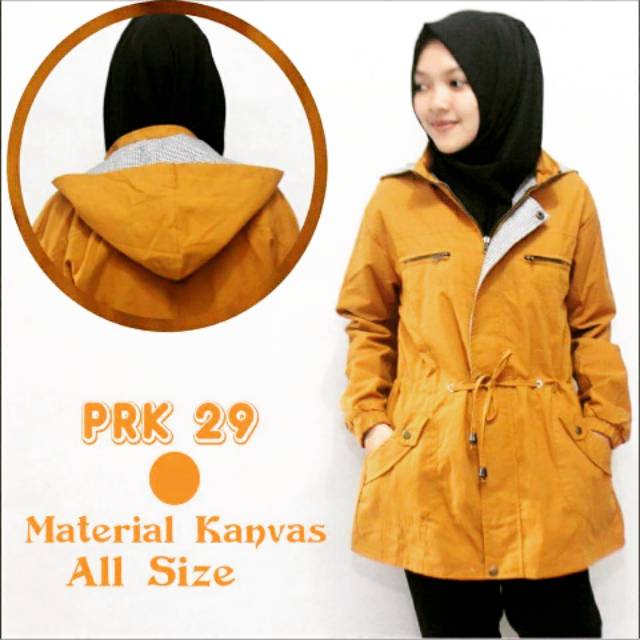 Jaket Parka Wanita Kasual / Jaket Parka Cewek / Jaket Parka Muslimah ML-XXXL