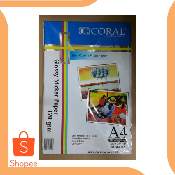 

Glossy Stiker A4 120Gsm Coral accessories 6Zept21