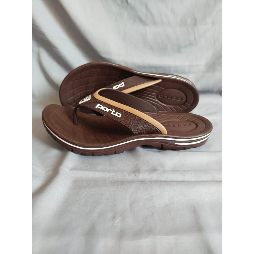 Sandal Pria PORTO  Original Termurah Lentur Dan Nyaman , Sandal Jepit Karet Lentur