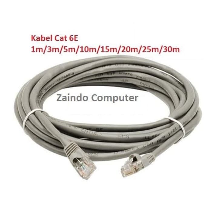 KABEL LAN CAT 6E, KABEL LAN 1.5M CAT6E UTP CABLE LAN 1.5 M CAT 6E RJ 45 BARU