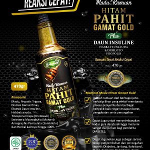 Madu Hitam Pahit Plus Gamat Gold