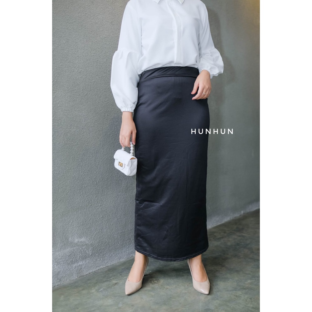 ROK SPAN SCUBA / ROK SPAN MAXI PANJANG/ LONG SPAN SKIRT SCUBA / ROK KERJA