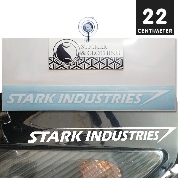 Sticker Mobil STARK INDUSTRIES Iron Man Tony Avengers untuk Aksesoris Mobil Motor