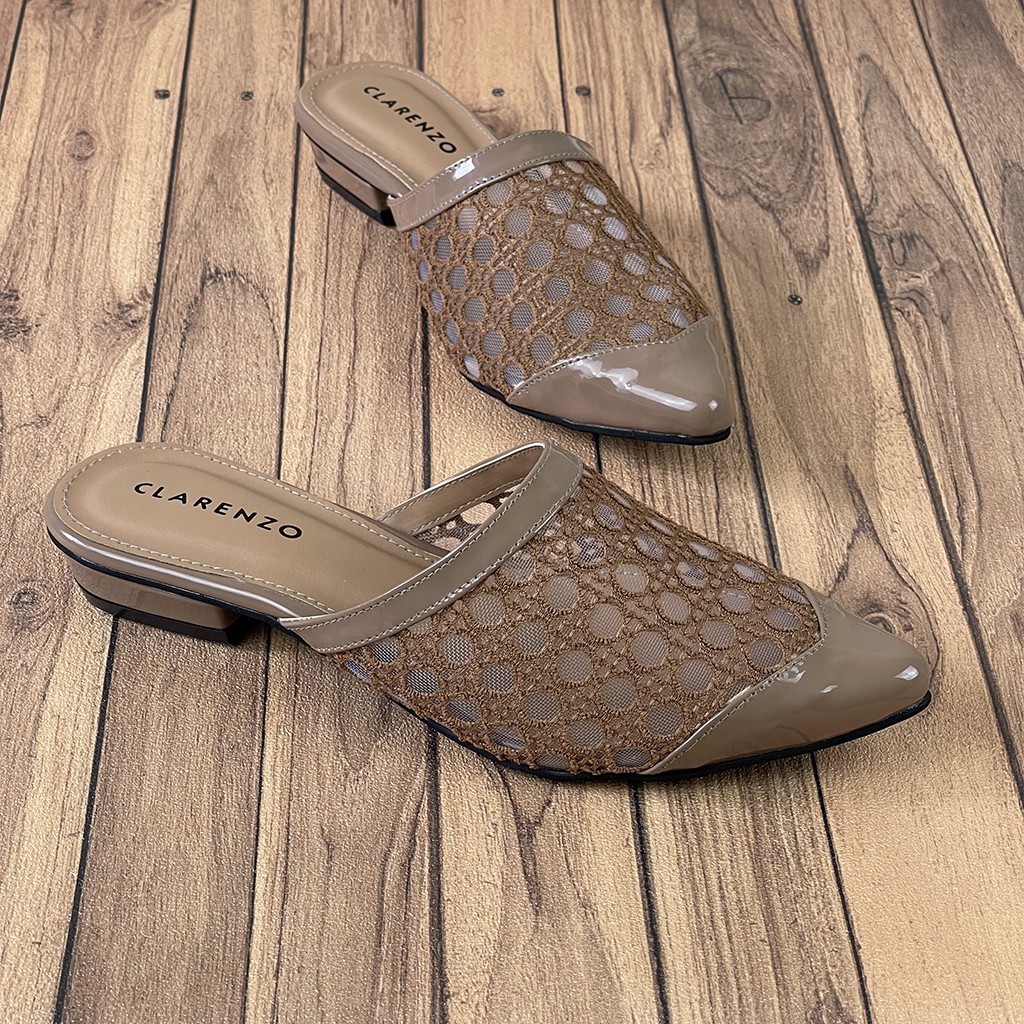 Sepatu Slip on Wanita  Brokat Superlak SL11 - CLARENZO