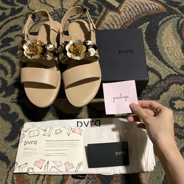 (NEW) PVRA GILLIAN LIGHT TAN - SIZE 38