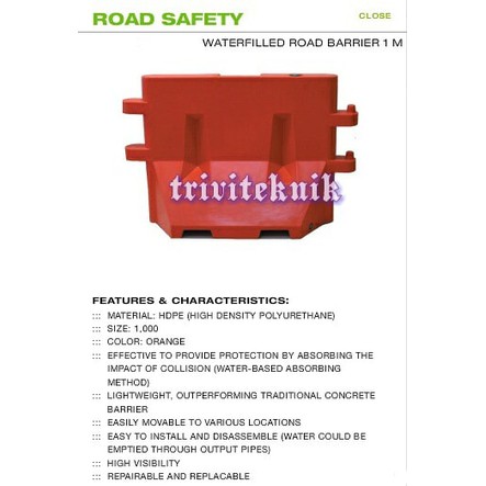 

Barricade block,pembatas jalan,Safewall Traffic Block,