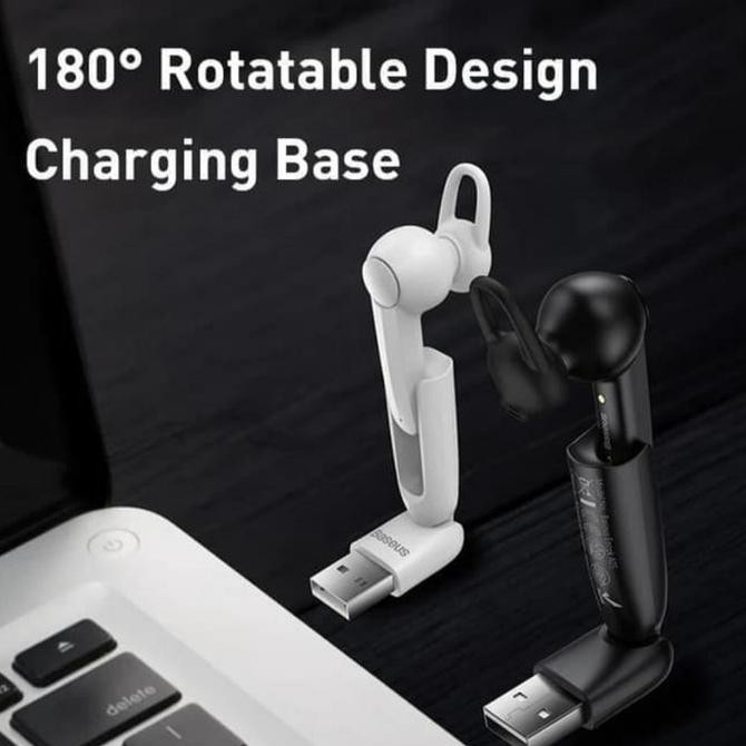 Sale Baseus A05 Magnetic Charging Bluetooth Earphone Mini Wireless Headset - Hitam