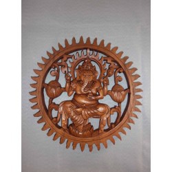 Ukiran Bali Pandil Kayu Ganesha 30cm