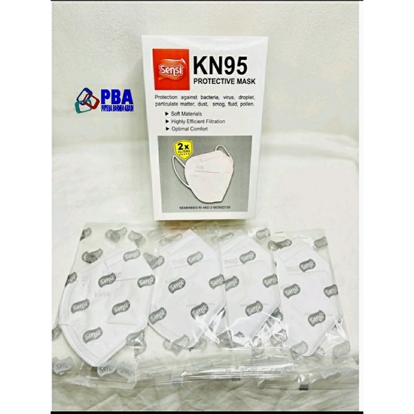 Masker Sensi KN95 Protective Mask Earloop Per 1pcs  (Eceran)