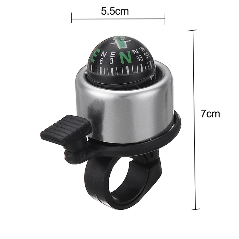 YGRETTE - Bicycle Compass Bell / Bel model Kompas Sepeda Impor bagus Horn Bike Cycling Warning