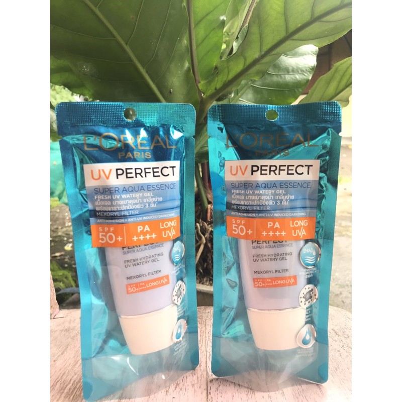 New LOreal Paris UV Perfect Sunscreen Skin Care SPF 50 / PA ++++ Aqua Essence - 30 ml