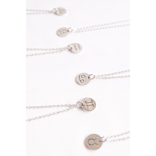 CHIWY.ID | ZODIAC NECKLACE | KALUNG STAINLESS | KALUNG SILVER ANTI KARAT | KALUNG ZODIAK TANGGAL LAH