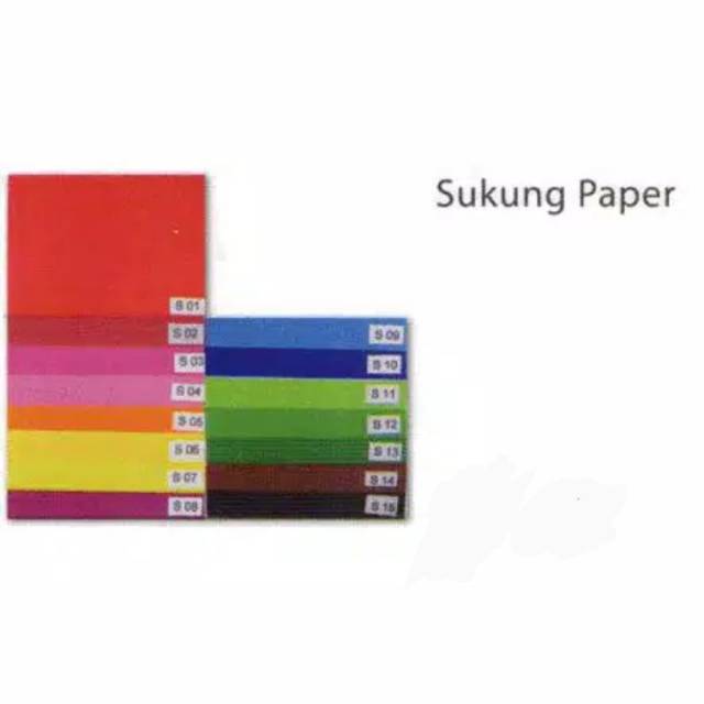 

Kertas Sukung warna-warni
