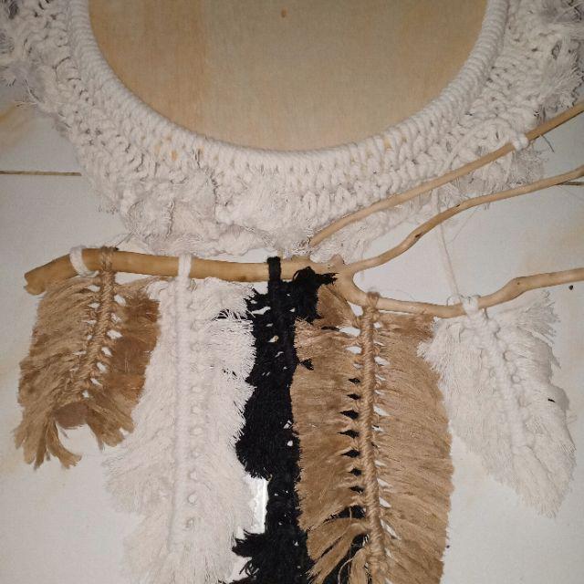 Macrame wall hanging dekorasi  kamar  aesthetic  tali makrame 