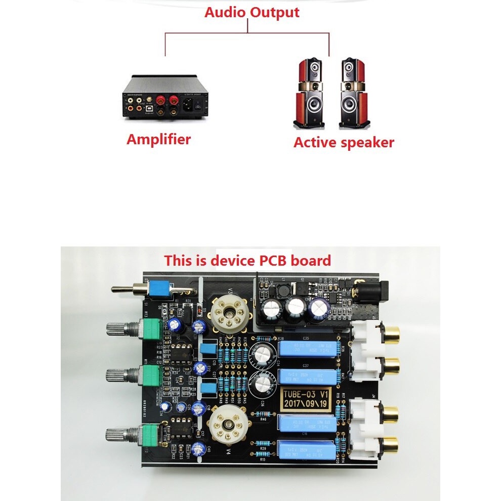 Amplifier Podcast Teknologi Vacuum Tube Inut Output Kabel RCA