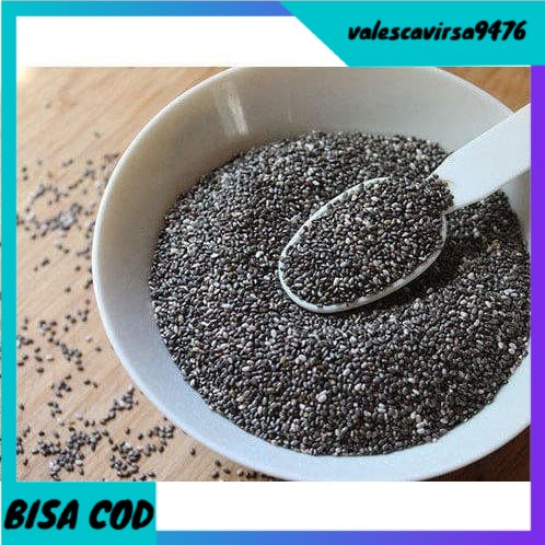 

⭐BISA COD⭐ Black Chia Seed Organic 1Kg Mexico/ Premium Chiaseed Hitam Untuk Diet