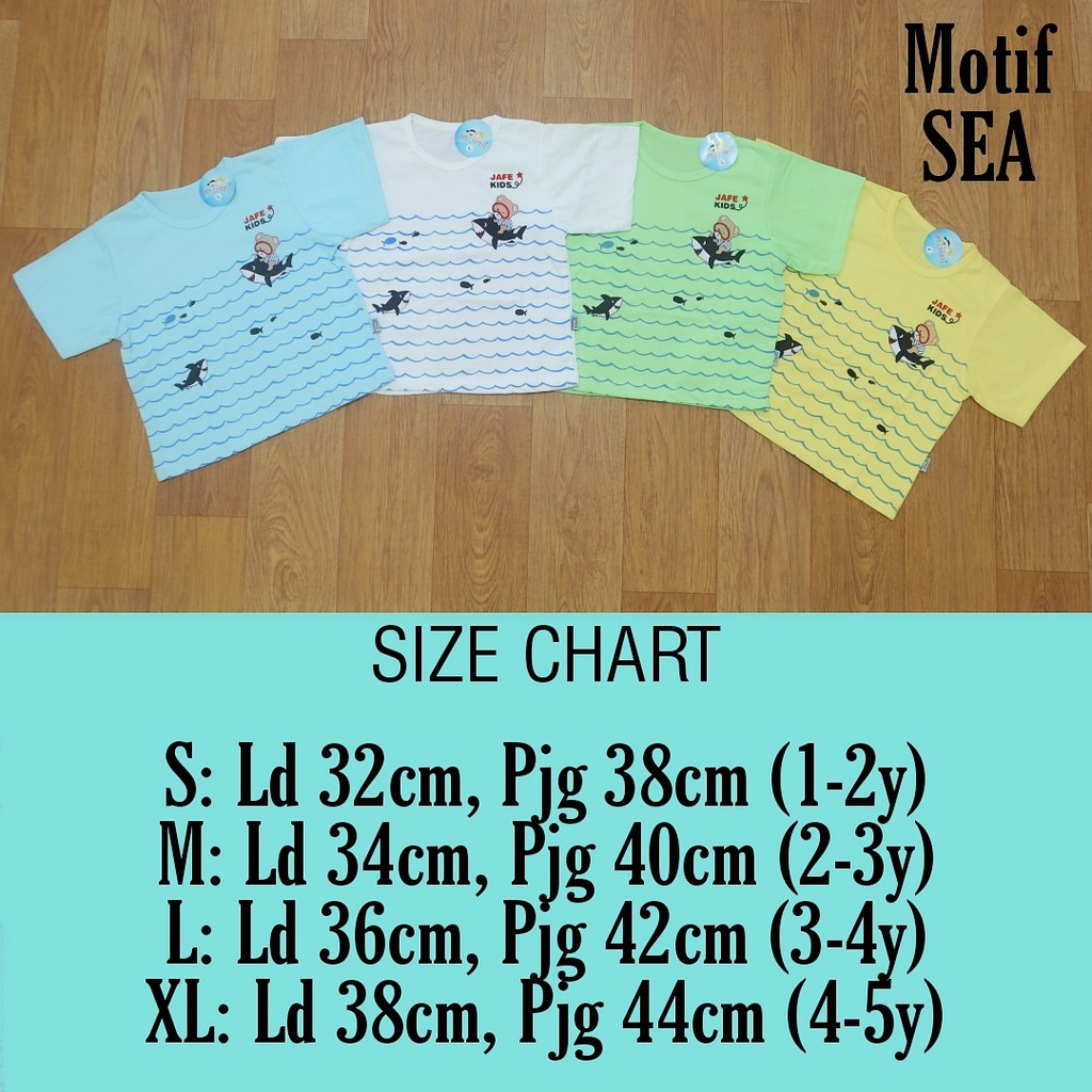 bisa COD / DS / KAOS ANAK BOY MOTIF SEA / TERLARIS