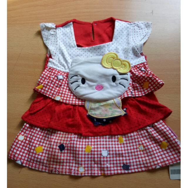 Dress bayi baju anak perempuan Babydol polkadot