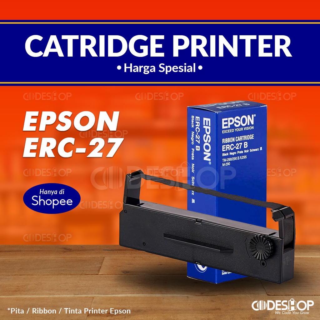 Ribbon Cartridge Epson ERC-27 Tinta Printer Epson TM-U295