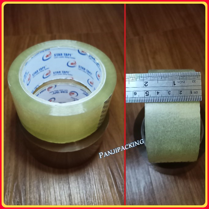 

Lakban Bening - Coklat 48mm x 90 yard / Solasi 2 inch Murah Premium