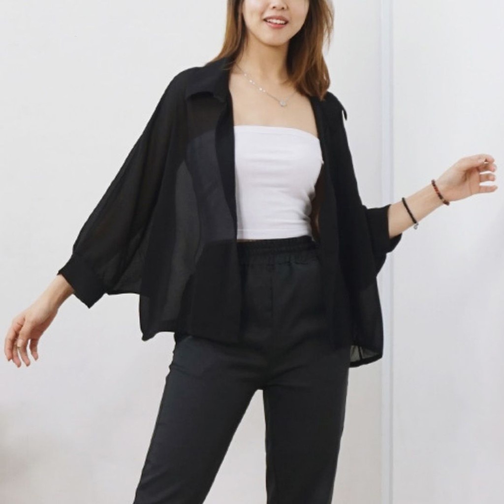 YOLA BASIC OUTER CARDIGAN PREMIUM/ BATWING BASIC OUTER CERUTY