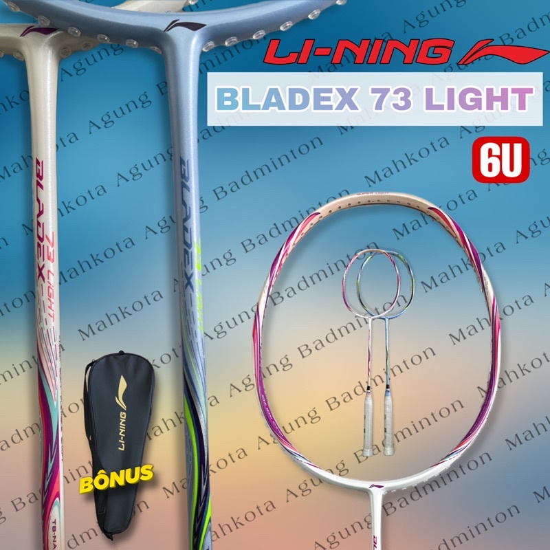 raket badminton bulutangkis lining bladex 73 light 6U original ringan