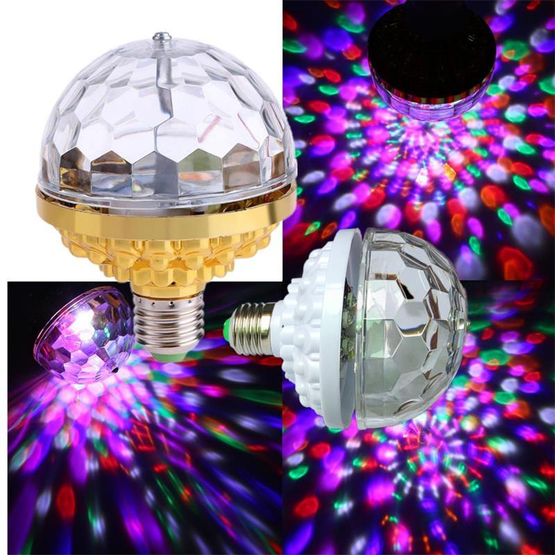 LAMPU DISKO PUTAR FULL COLOR ROTATION PARTY LAMP LED DISCO PUTAR WARNA WARNI