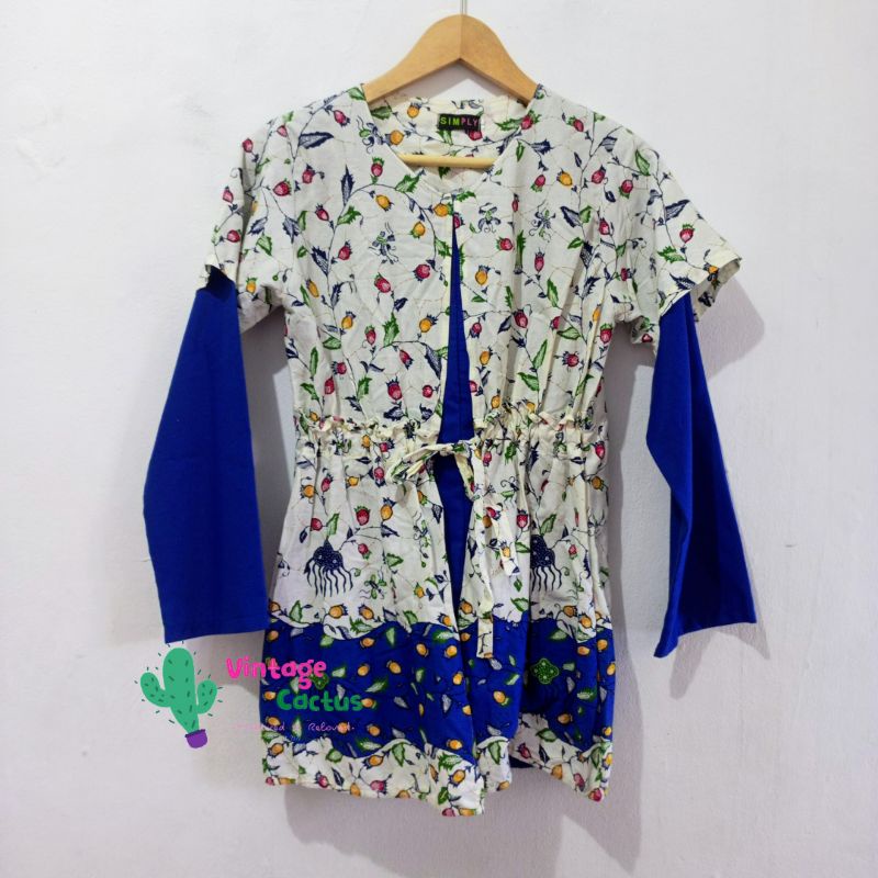 Preloved - Simply 2 Simply Blue Batik - Nursingwear Simply Store