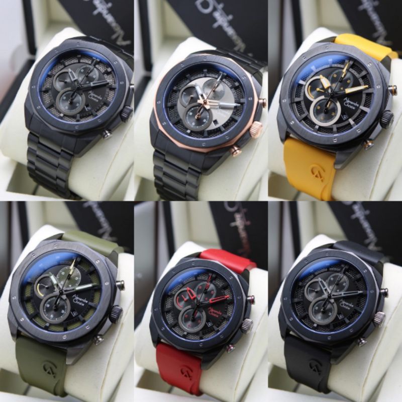 ALEXANDRE CHRISTIE AC6611 RANTAI / AC 6611 RUBBER ORIGINAL