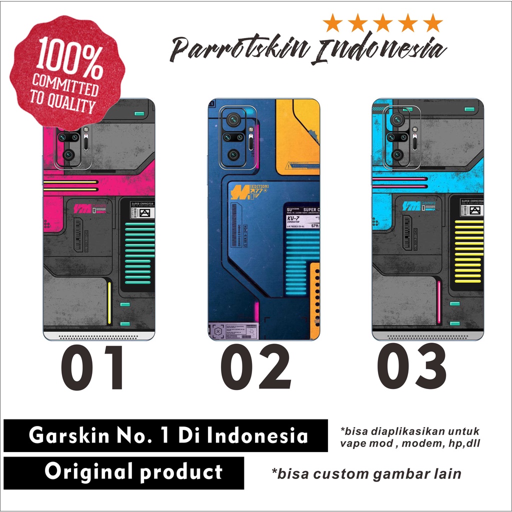 Garskin Xiaomi MI 5 6 7 8 9 10 10t 11 lite pro Cyberpunk Style