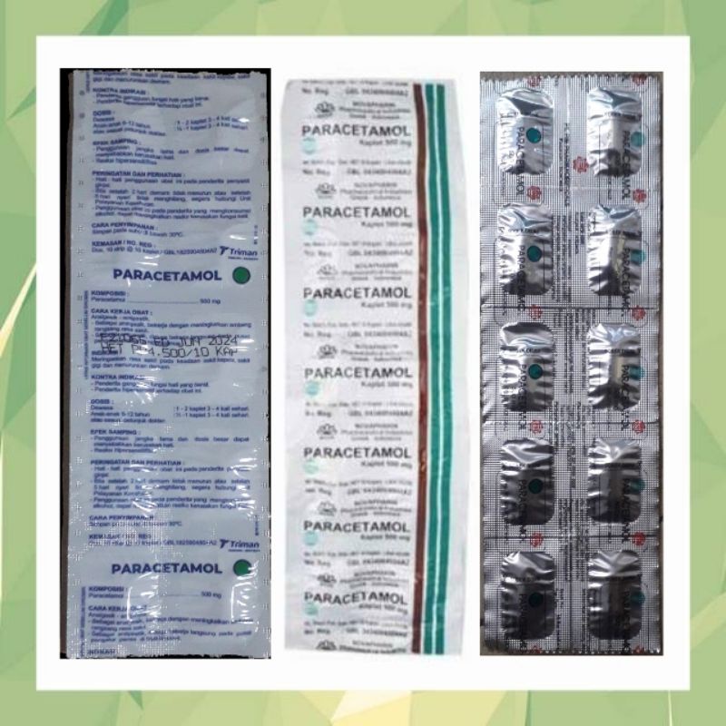 Paracetamol 500 mg strip - GENERIK