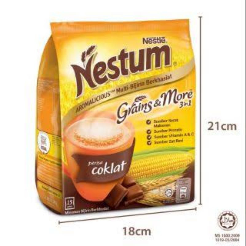 

NESTUM GRAINS AND MORE 3IN1 COKLAT 15X30GR