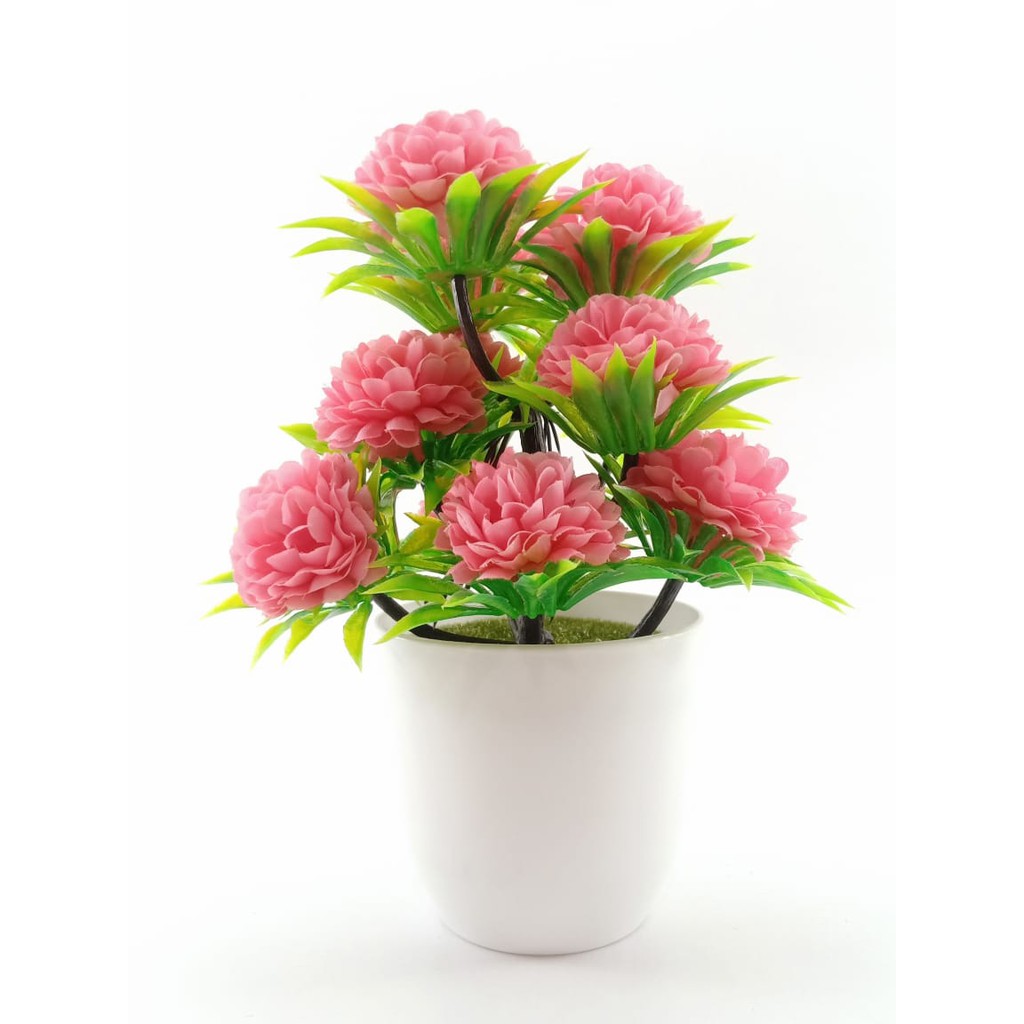 COD BUNGA PLASTIK BUNGA PAJANGAN IMITASI BUNGA ARTIFISIAL BUNGA DANDELION TANAMAN HIAS BP8841-ROSE