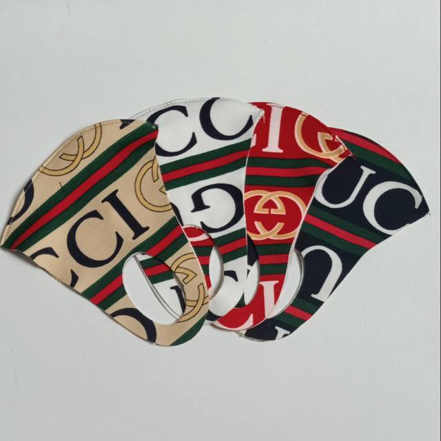 Masker kain dewasa/motif gucci
