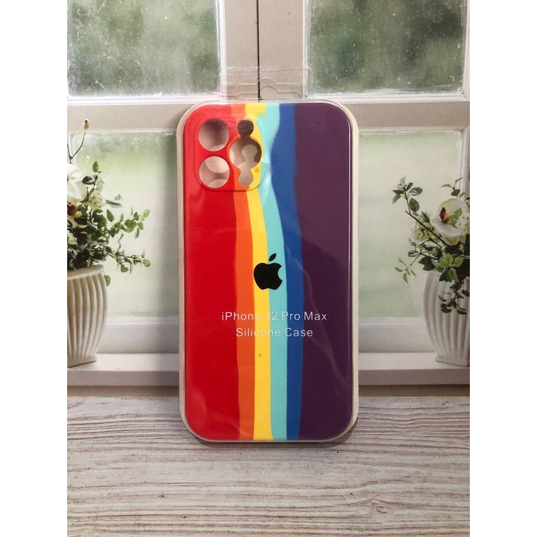 CASE IPHONE 12 PRO MAX SILIKON CASE NEW RAINBOW COVER IPHONE 12 PROMAX