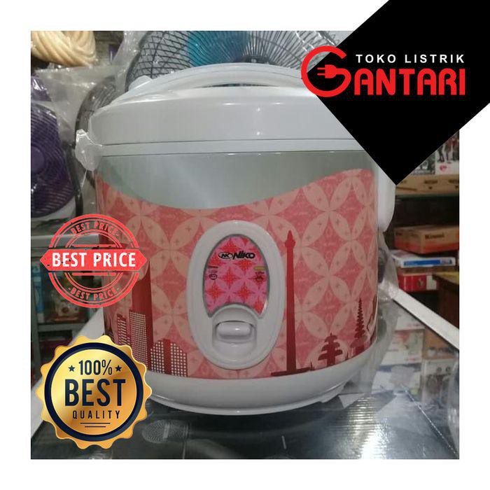 Rice Cooker Niko Kapasitas 1,2 Liter Dapat Mengukus Makanan