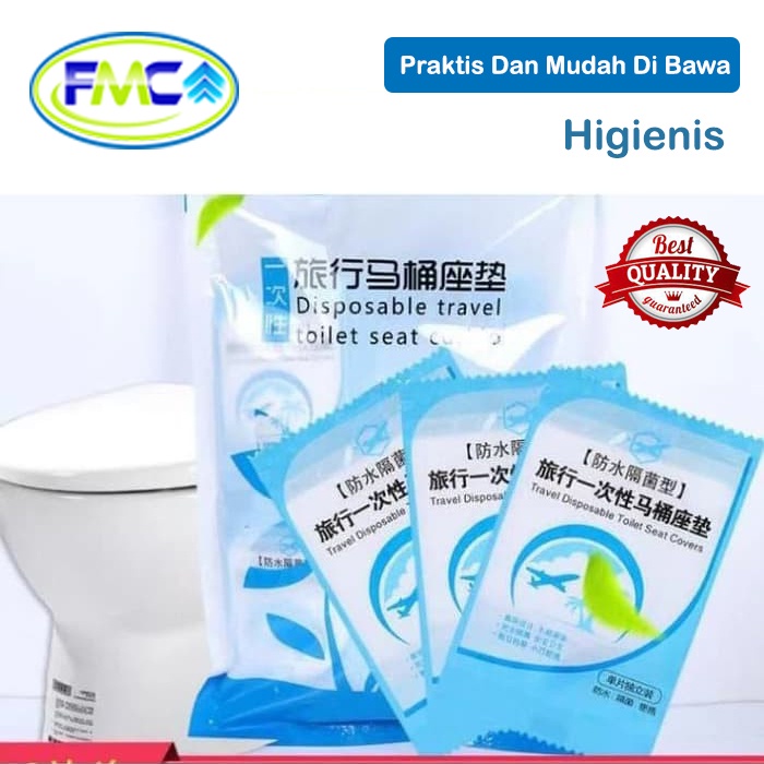 Alas Duduk Toilet Cover Plastik Tatakan Closet Travel Disposable Toilet Seat Covers Portable Travel Alas Kloset Murah Praktis