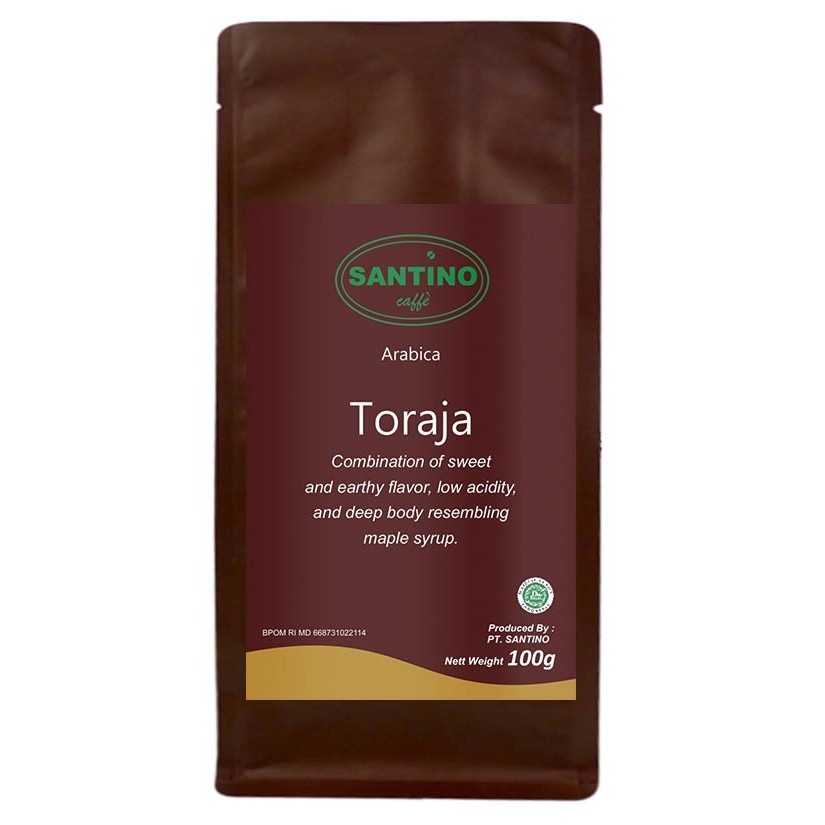 

Santino Coffee Single Origin Arabica Toraja Mamasa 100 gram -3