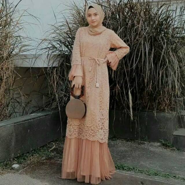 HUMAIRA DRESS BRUKAT TERLARIS