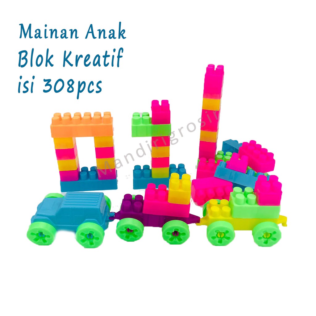 Blok kreatif *Mainan Anak Edukasi *308* isi 308pcs