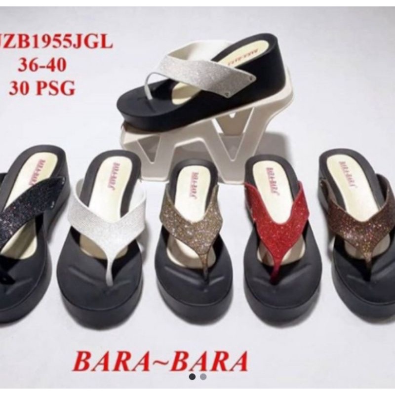sendal jepit wedges bara bara/sandal jepit bara bara original