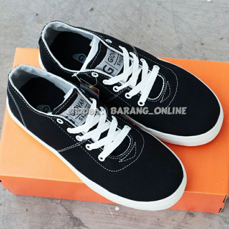 SEPATU PRIA GIOVAN AUTHENTIC HITAM CASUAL SNEKERS PRIA KASUAL KETS